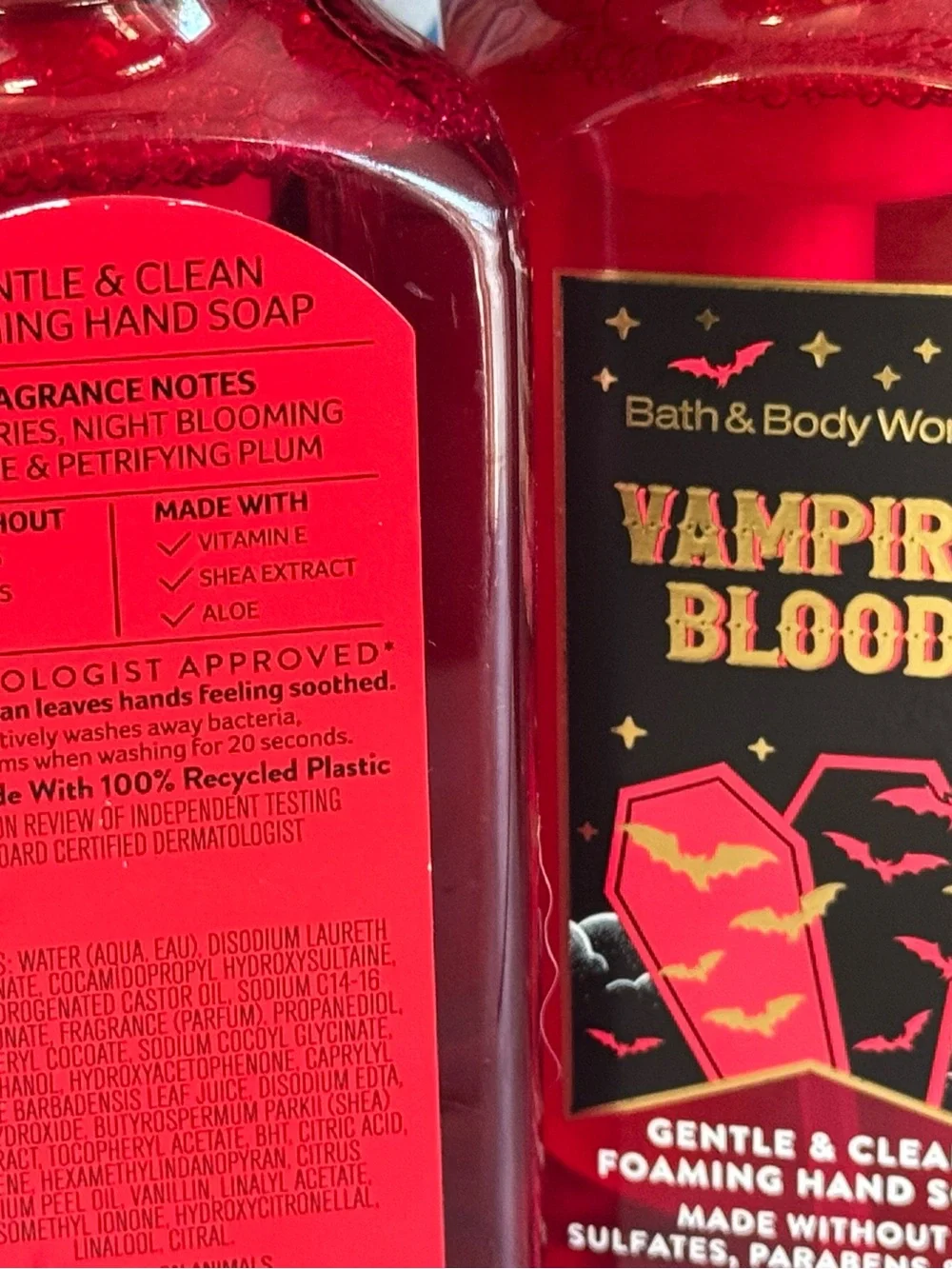 NEW B&BW (2) Vampire Blood Foaming Hand Soaps